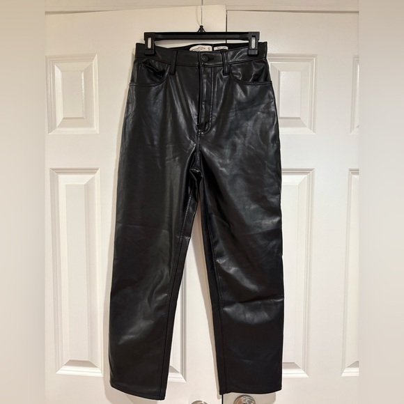 Abercrombie & Fitch Pants - NWOT Abercrombie Leather Straight Leg Pants